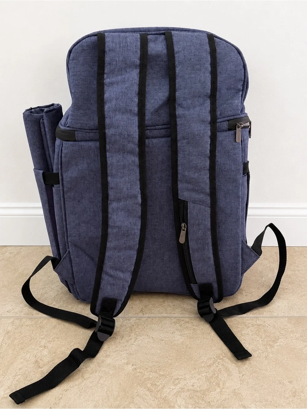 NEW Vogano 4 Person Picnic Backpack Set Insulated Cooler Blanket Travel Bag